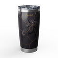 Horse Personalized Tumbler | Kintsugi Gold Art — 20 oz Stainless Travel Mug