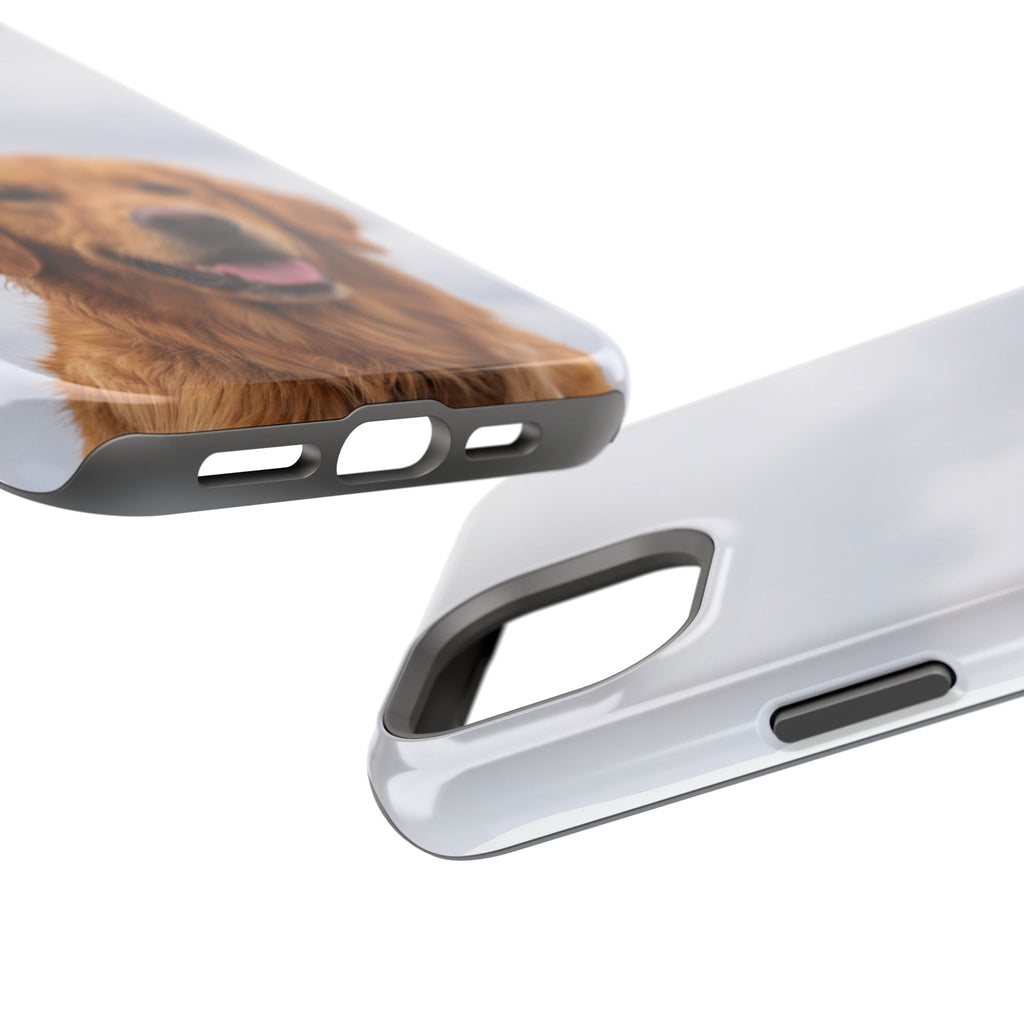 Golden Retriever Phone Case — Impact-Resistant Wireless Charging Cover