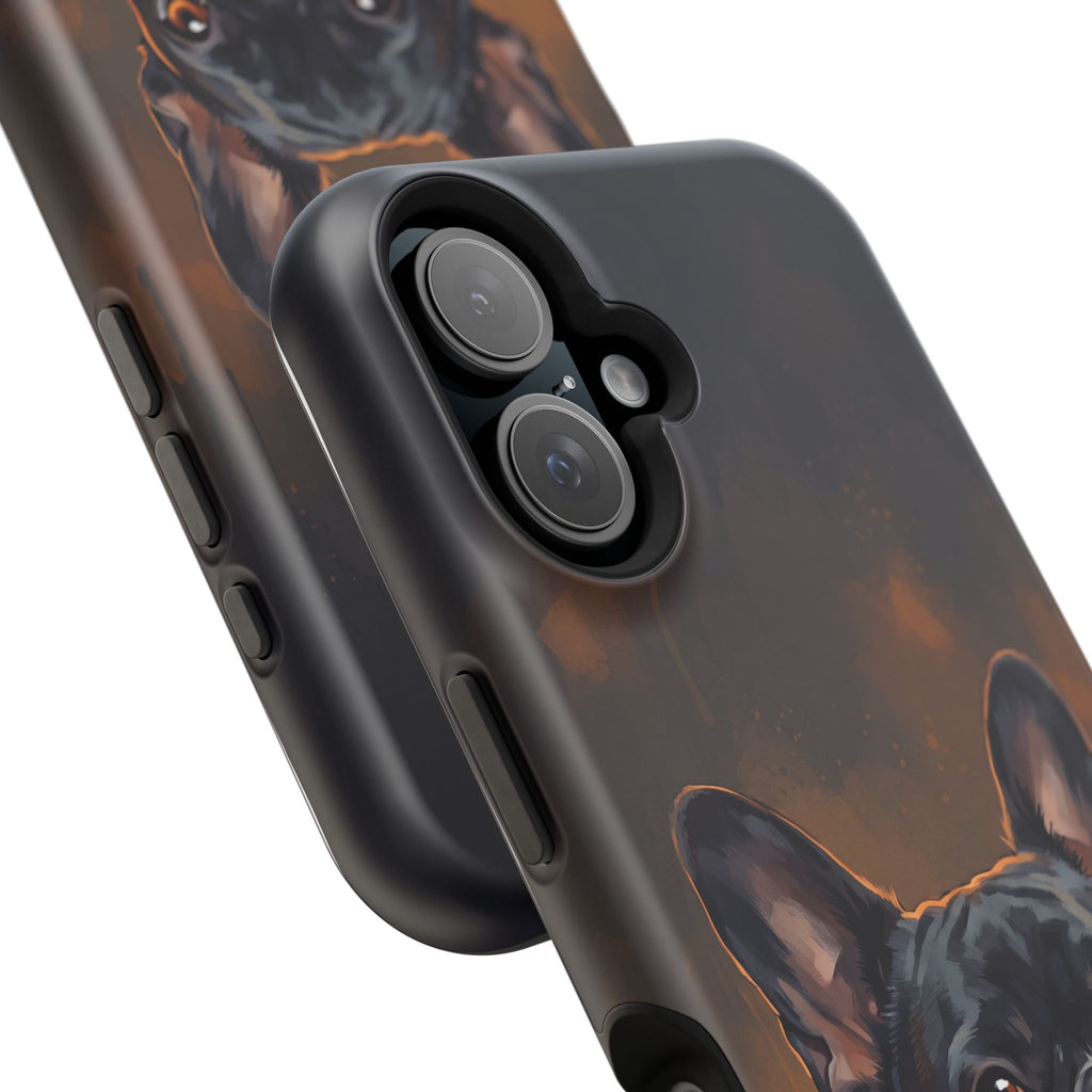 French Bulldog Portrait Phone Case — Impact-Resistant Wireless Charging Cover