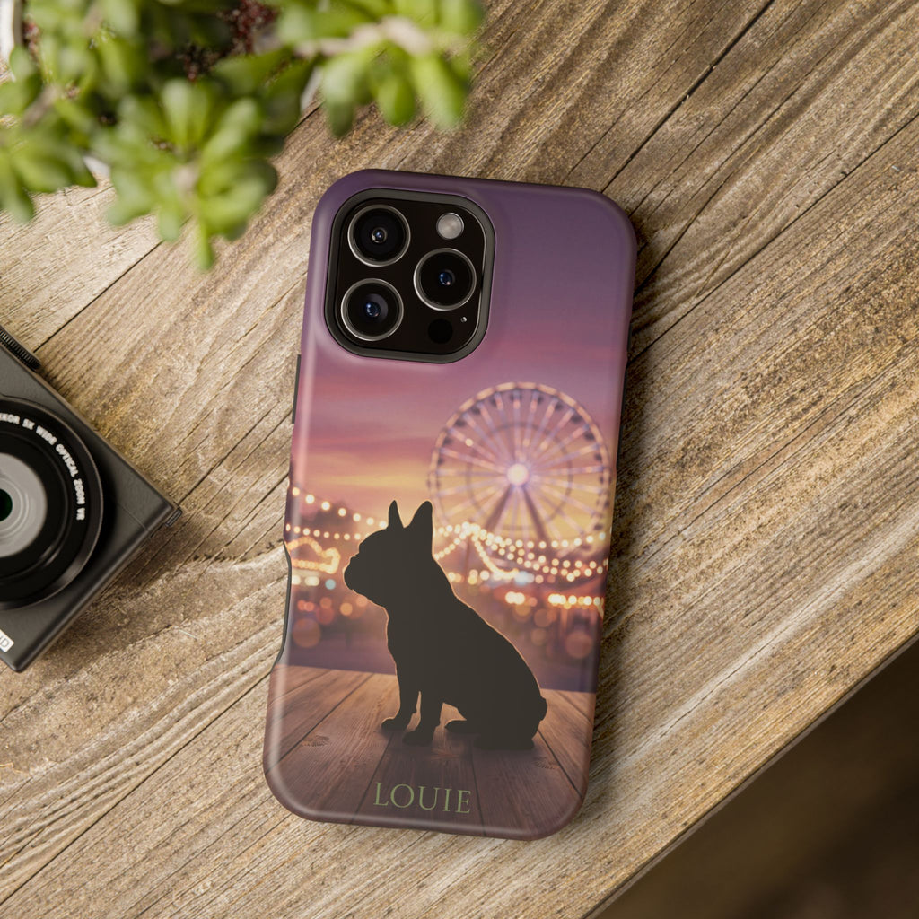 Personalized French Bulldog Carnival Nights Phone Case — Wireless Charging Cover