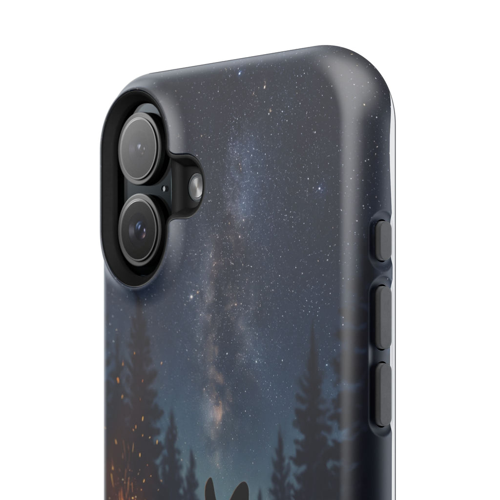Personalized French Bulldog Campfire Phone Case — Wireless Charging Cover
