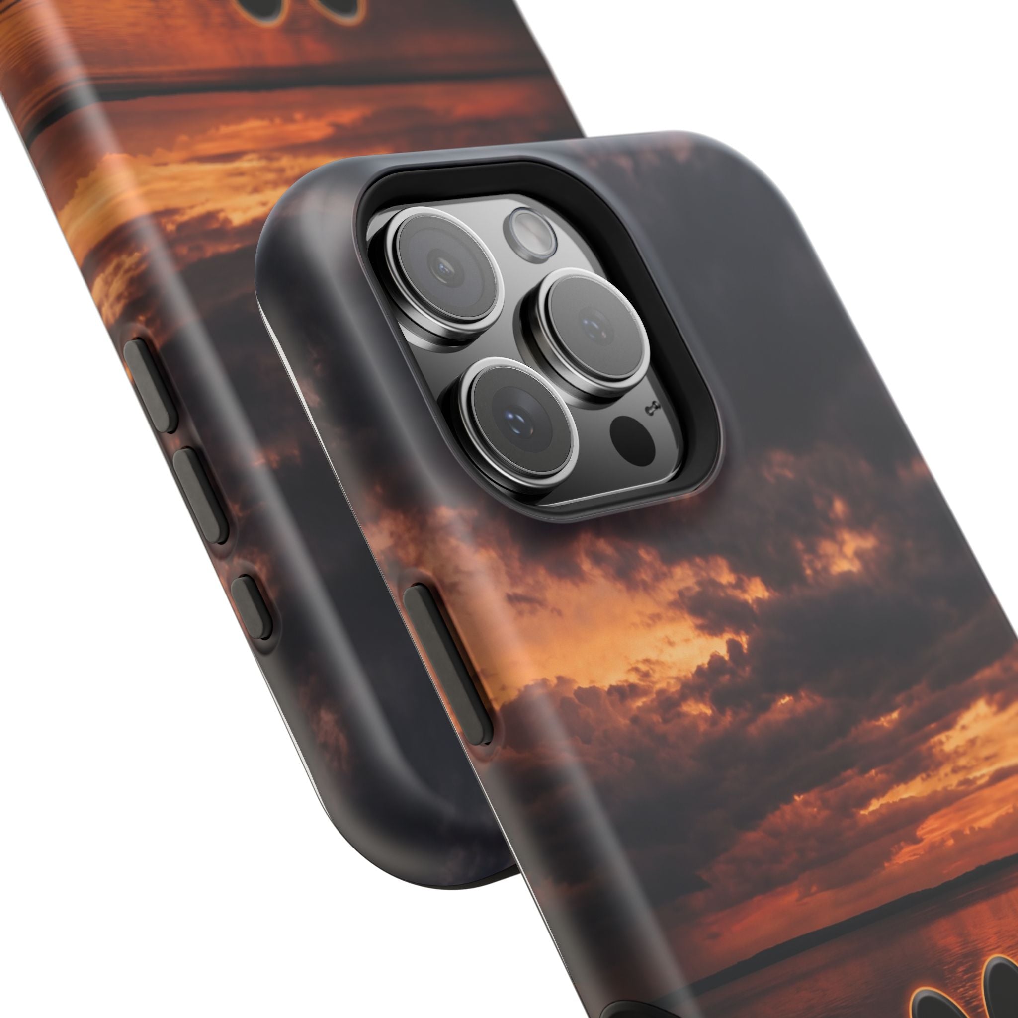 Paw Sunset Magnetic Impact-Resistant Phone Case for iPhone and Samsung Galaxy series