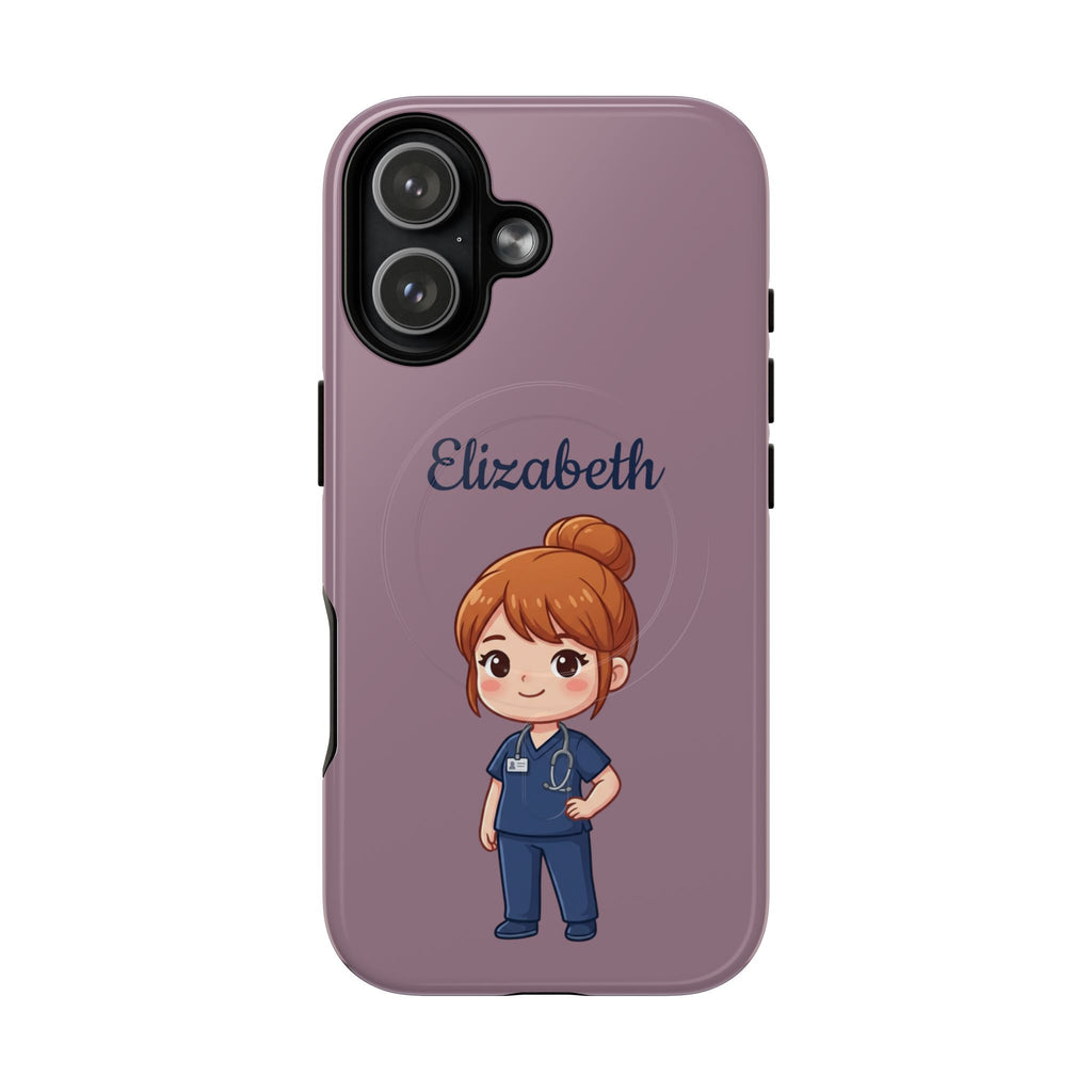 Personalized Nurse Phone Case with Custom Name | MagSafe Compatible iPhone Case