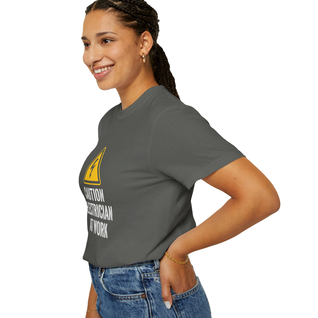 Caution Electrician At Work T-Shirt