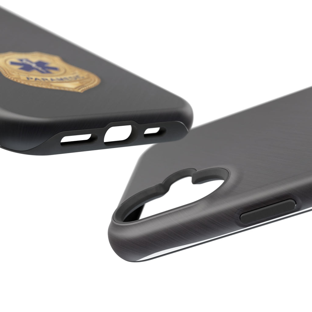 Gold Paramedic Badge Phone Case — Magnetic Wireless Charging Cover