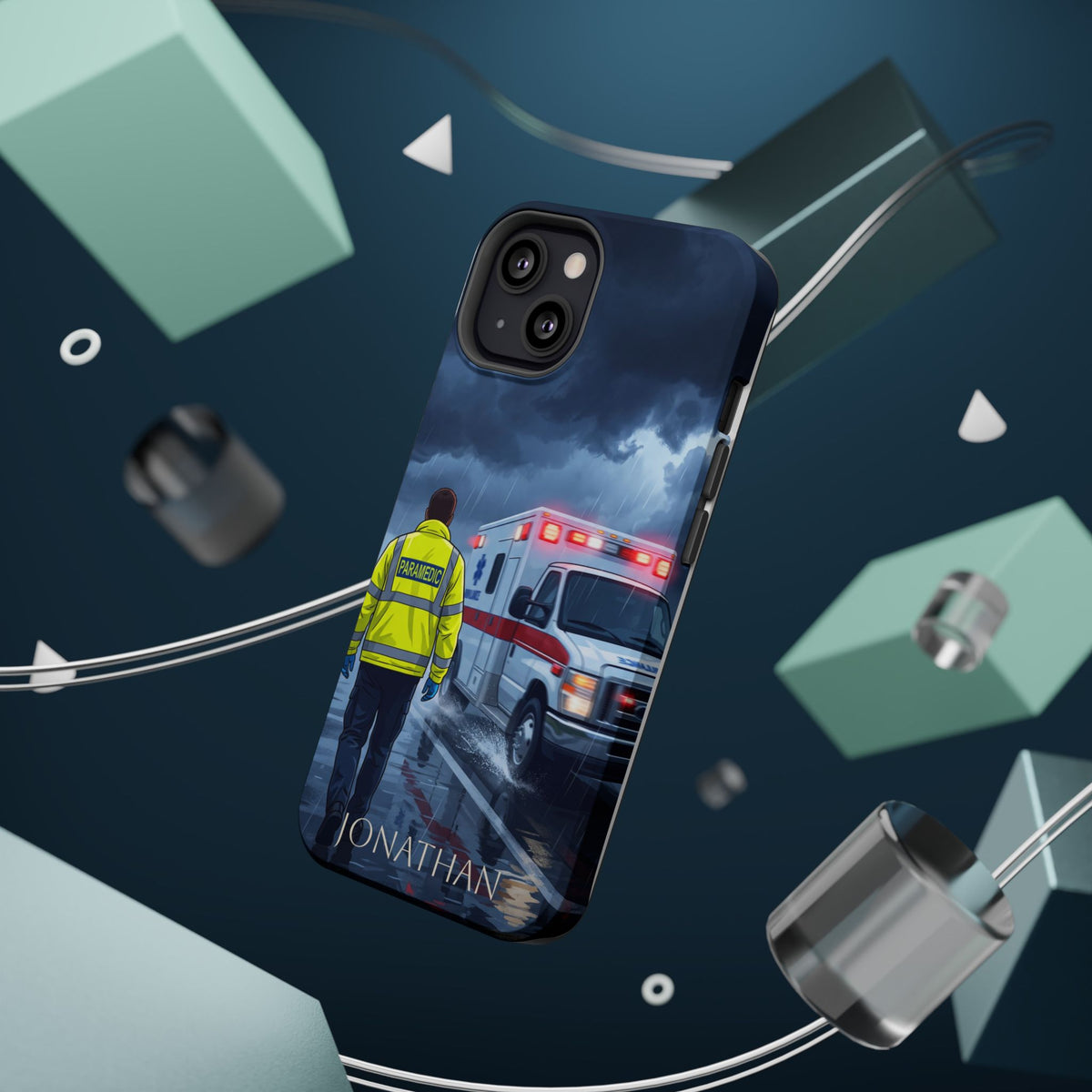 Personalized EMS Storm Phone Case — Wireless Charging Cover