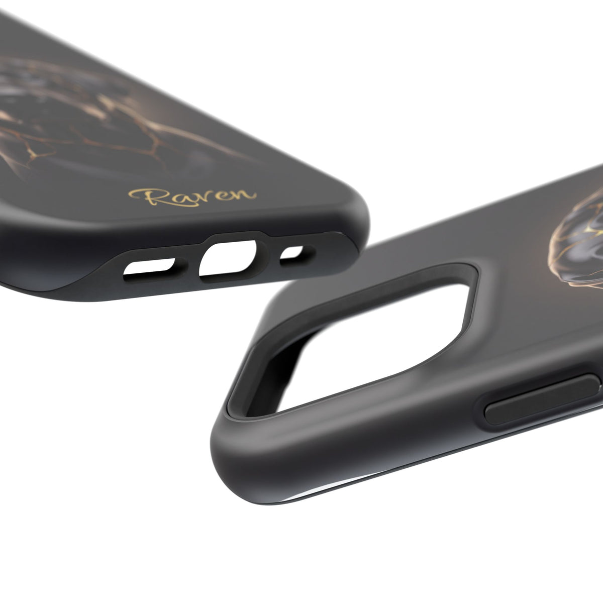 Personalized Obsidian Kintsugi Labrador Phone Case — Tough Magnetic Case with Wireless Charging