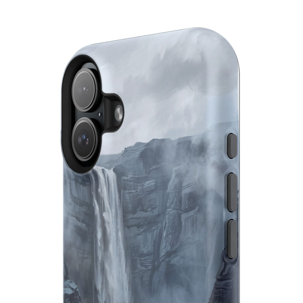 Personalized French Bulldog Misty Waterfall Phone Case — Wireless Charging Cover