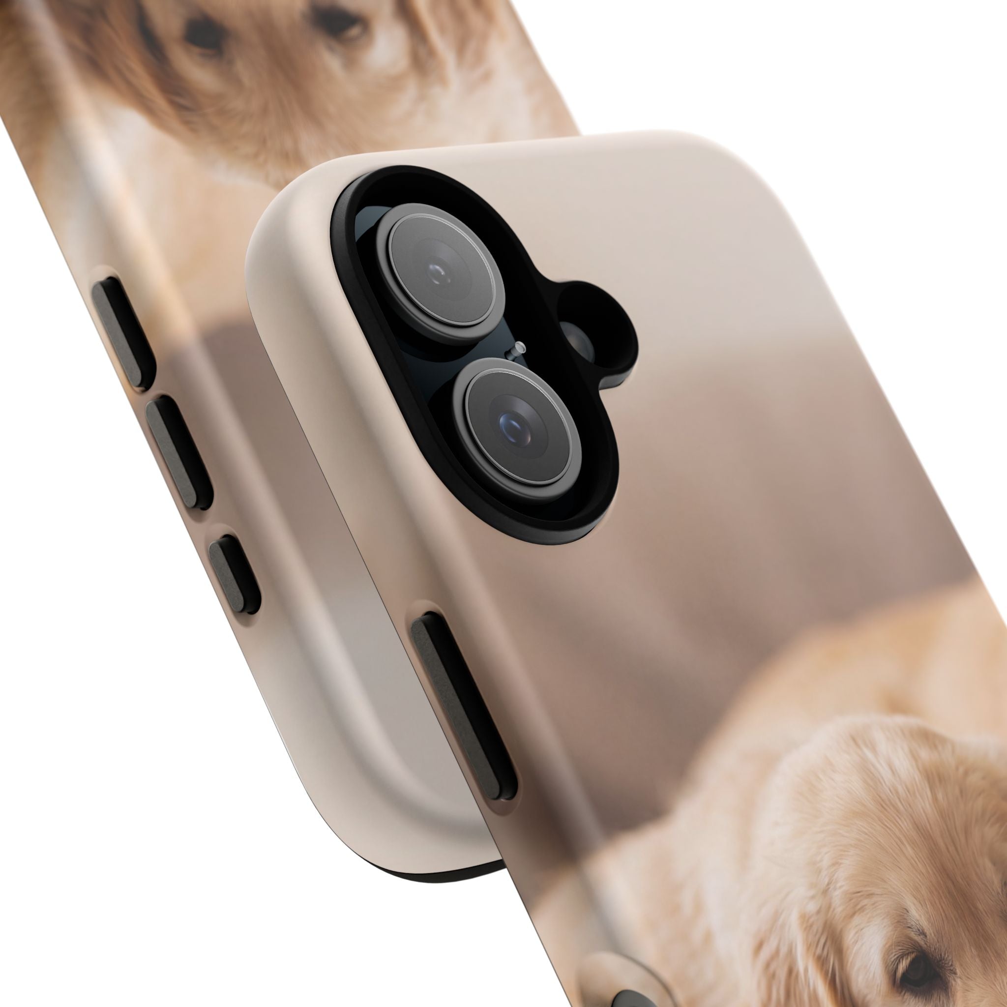 Sleepy Golden Retriever Puppy Phone Case | Cozy Cuddly Puppy Portrait | Samsung & iPhone