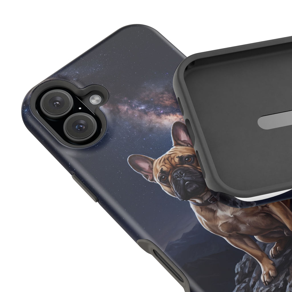 Personalized French Bulldog Starry Night Sky Phone Case — Wireless Charging Cover