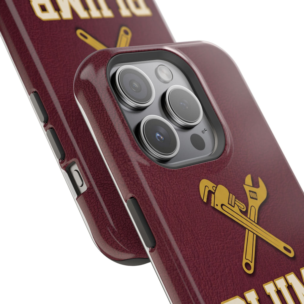 Plumb. Proud. Phone Case — Crossed Wrenches Wireless Charging Cover