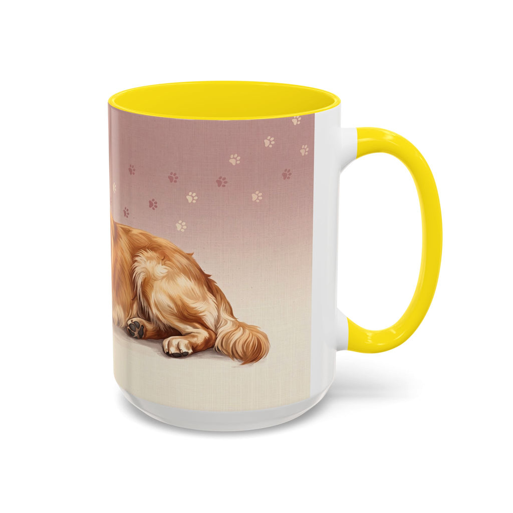 Golden Retriever Lying Down Mug | Golden Retriever Lover Gift | Cute Dog Coffee Mug