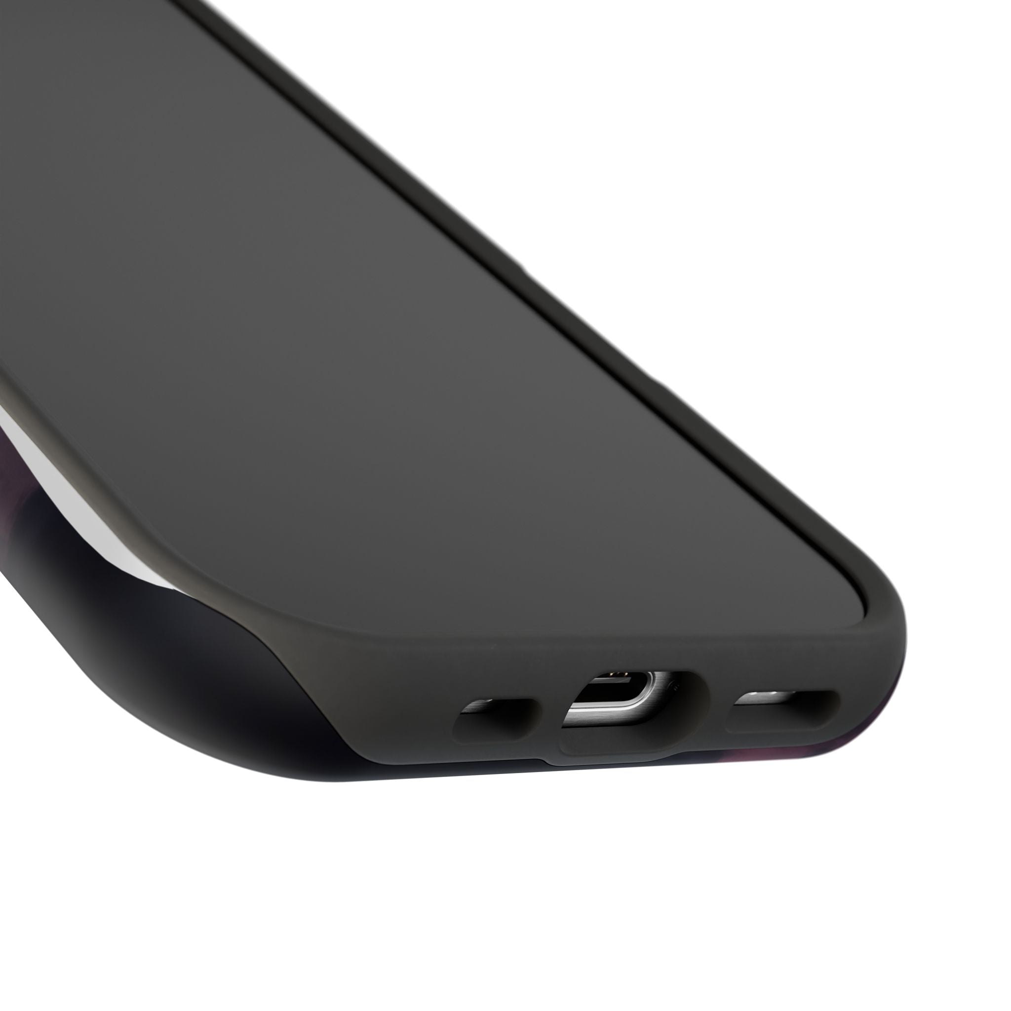 Neon Paw Print Phone Case — Impact-Resistant Wireless Charging Cover