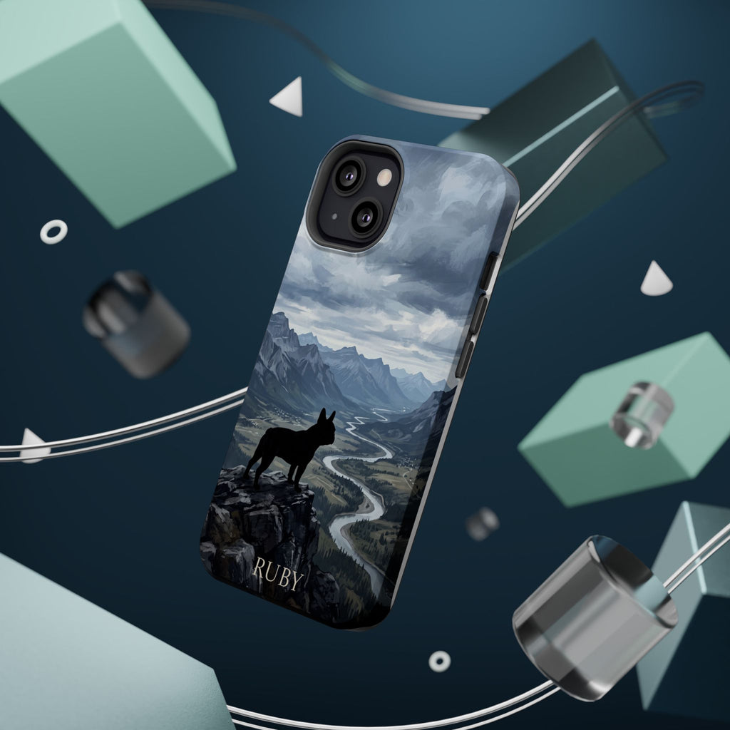 Personalized French Bulldog Mountain Valley Phone Case — Wireless Charging Cover