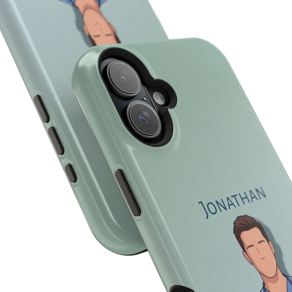 Personalized Nurse Portrait Phone Case — Impact-Resistant Wireless Charging Cover