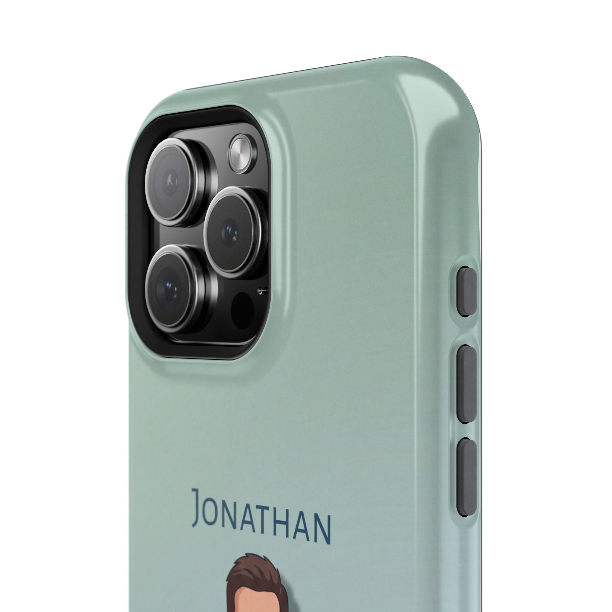 Personalized Nurse Portrait Phone Case — Impact-Resistant Wireless Charging Cover