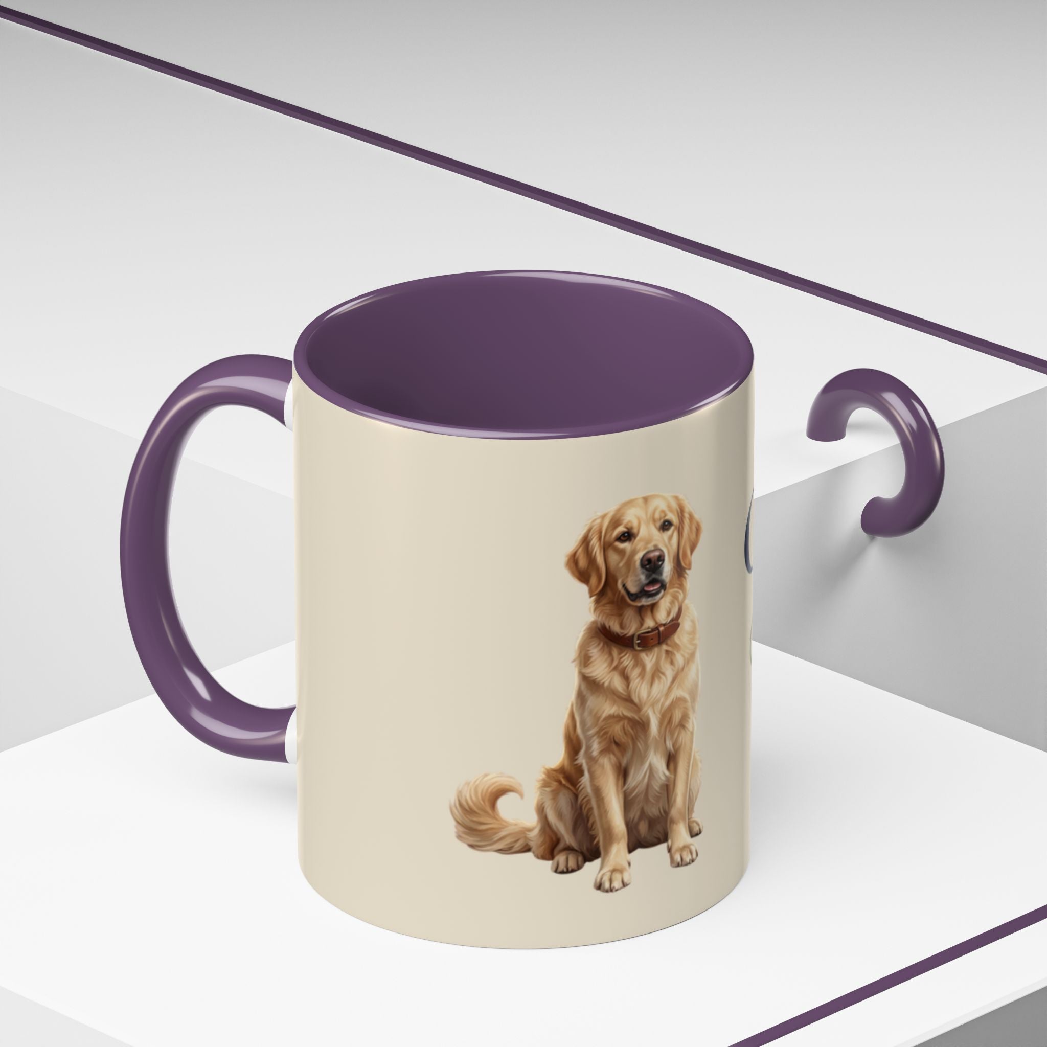 Personalized Golden Retriever Mug | Custom Name & Message Dog Mom Dad Coffee Mug