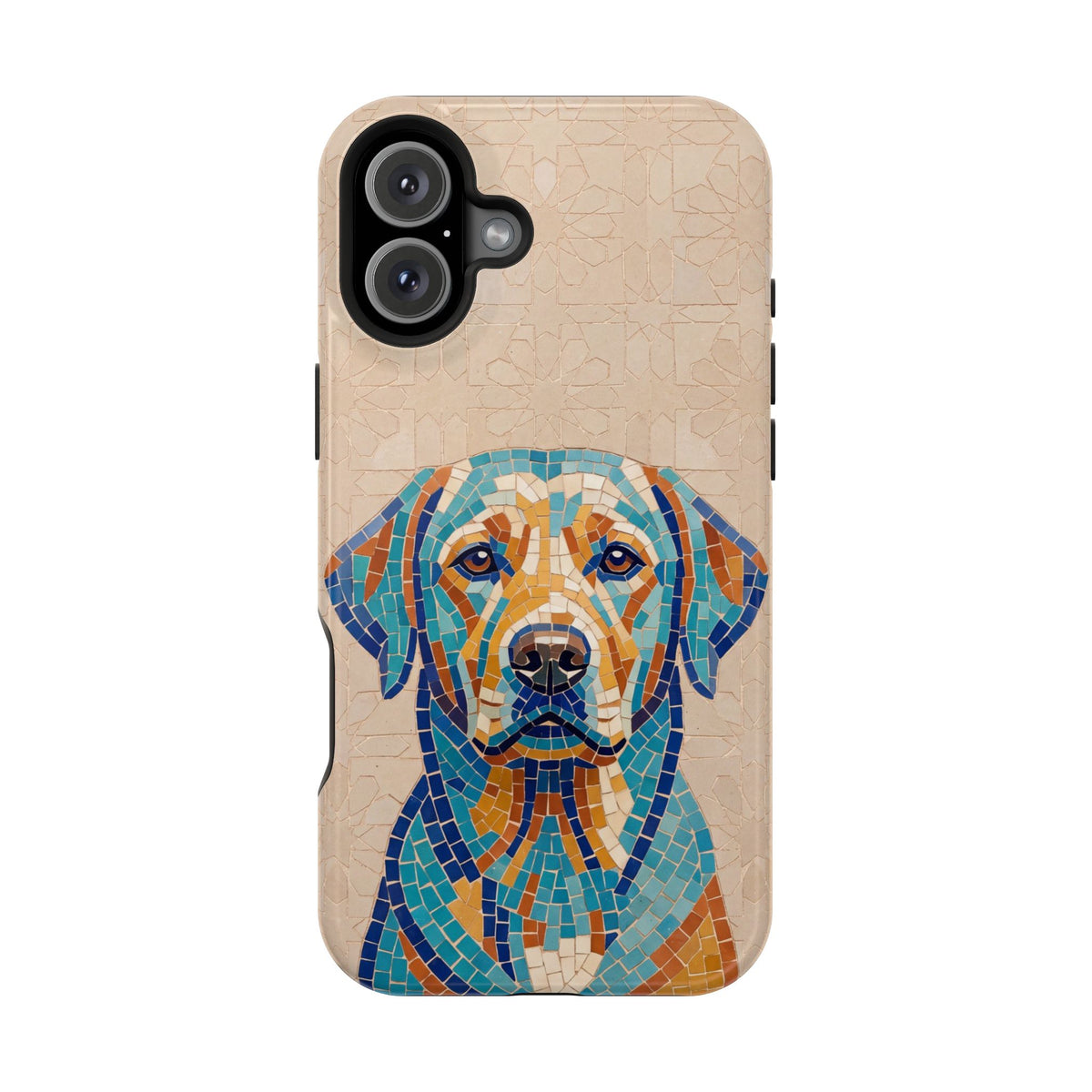 Colorful Labrador Art Phone Case — Tough Magnetic Case with Wireless Charging