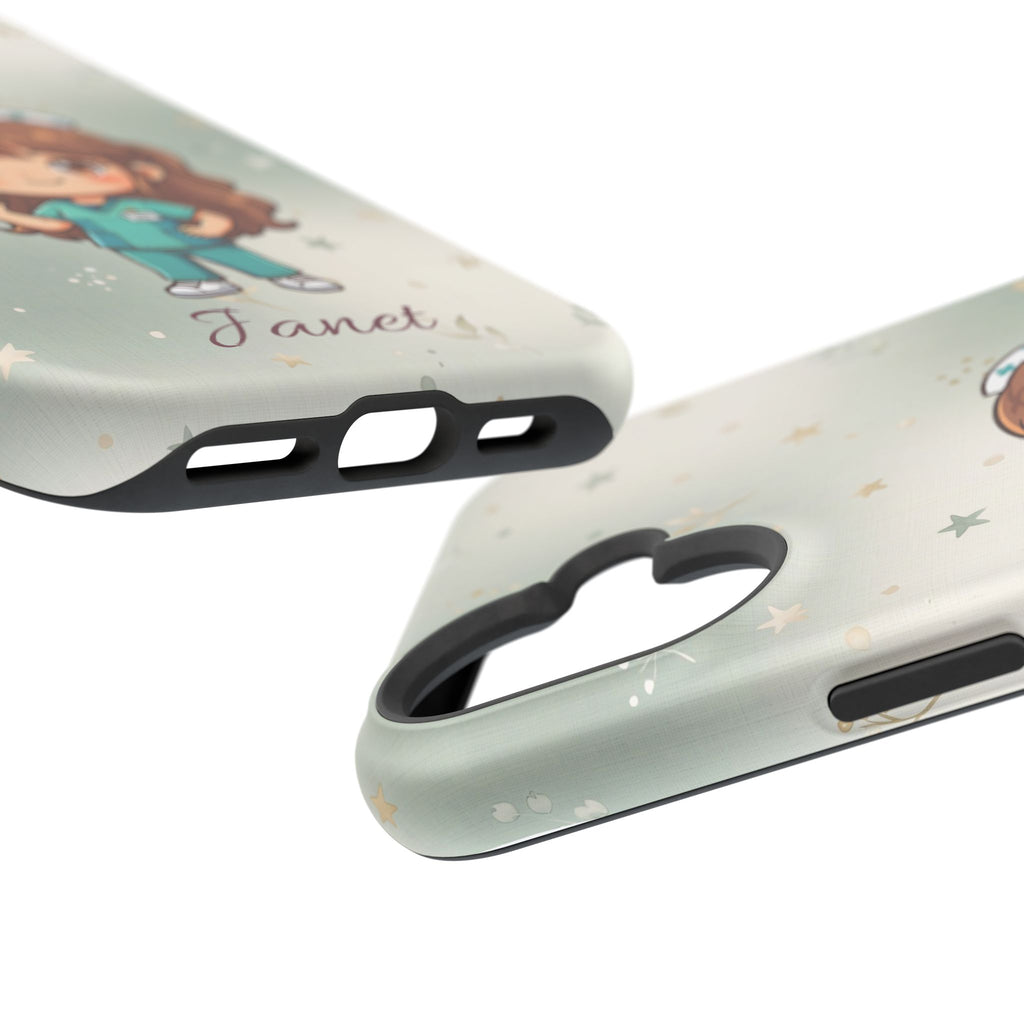 Personalized Nurse with Syringe Phone Case — Wireless Charging Cover