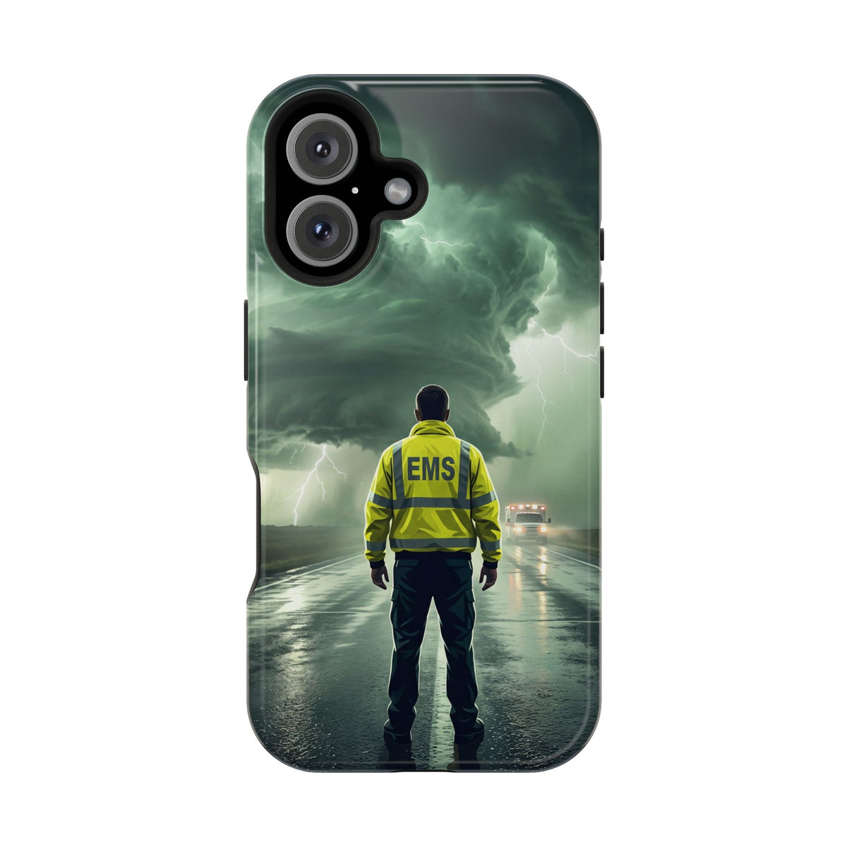 EMS Green Storm Phone Case — Magnetic Wireless Charging Cover