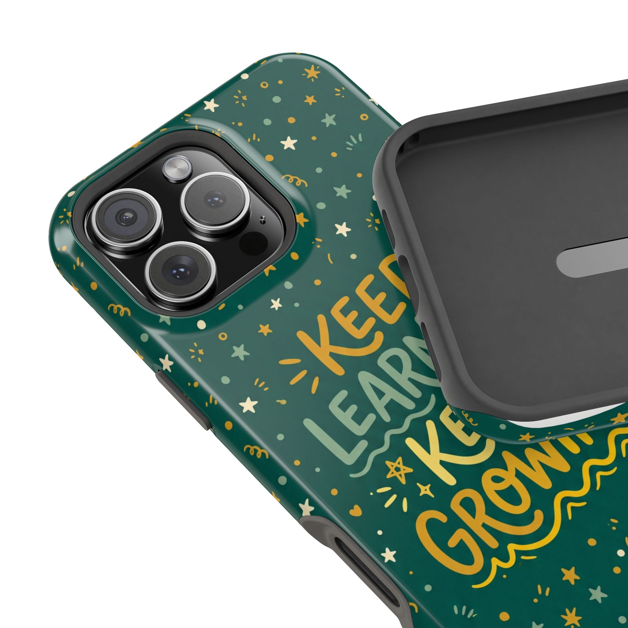 Keep Learning Keep Growing Teacher Phone Case — Wireless Charging Cover