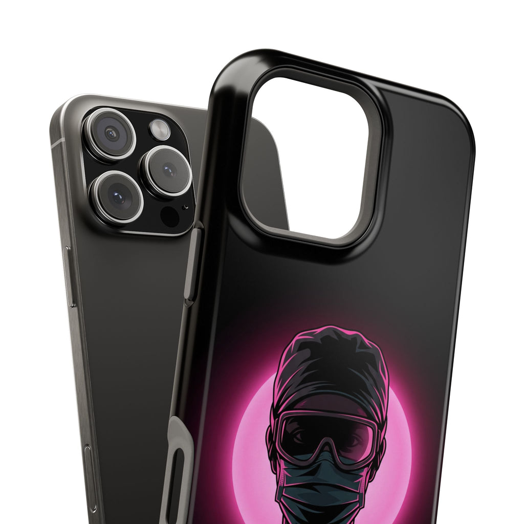Nurse Portrait Phone Case — Navy Wireless Charging Cover