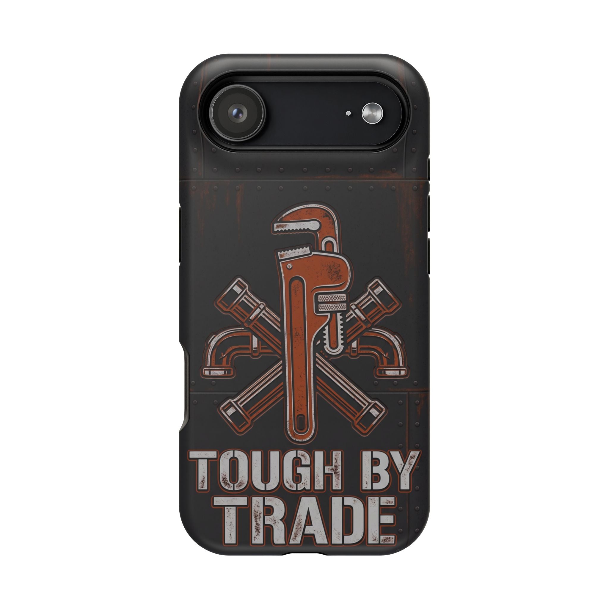 Tough By Trade Phone Case — Crossed Wrenches Wireless Charging Cover