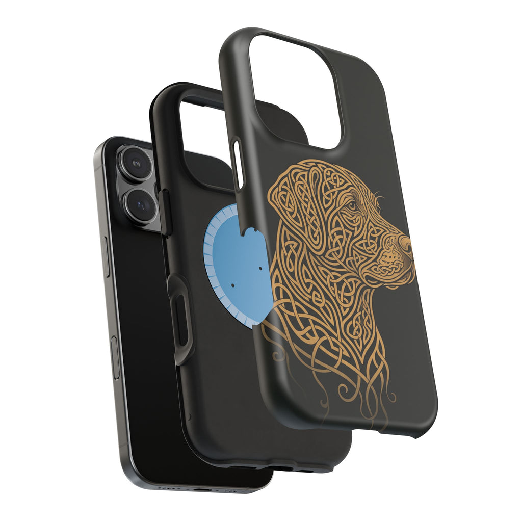 Celtic Knotwork Labrador Phone Case — Tough Magnetic Case with Wireless Charging