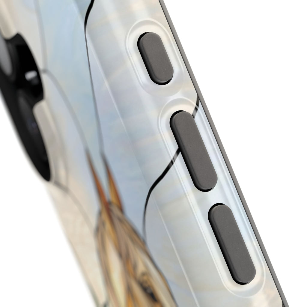 Floral Stained Glass Horse Phone Case — Tough Magnetic Case with Wireless Charging