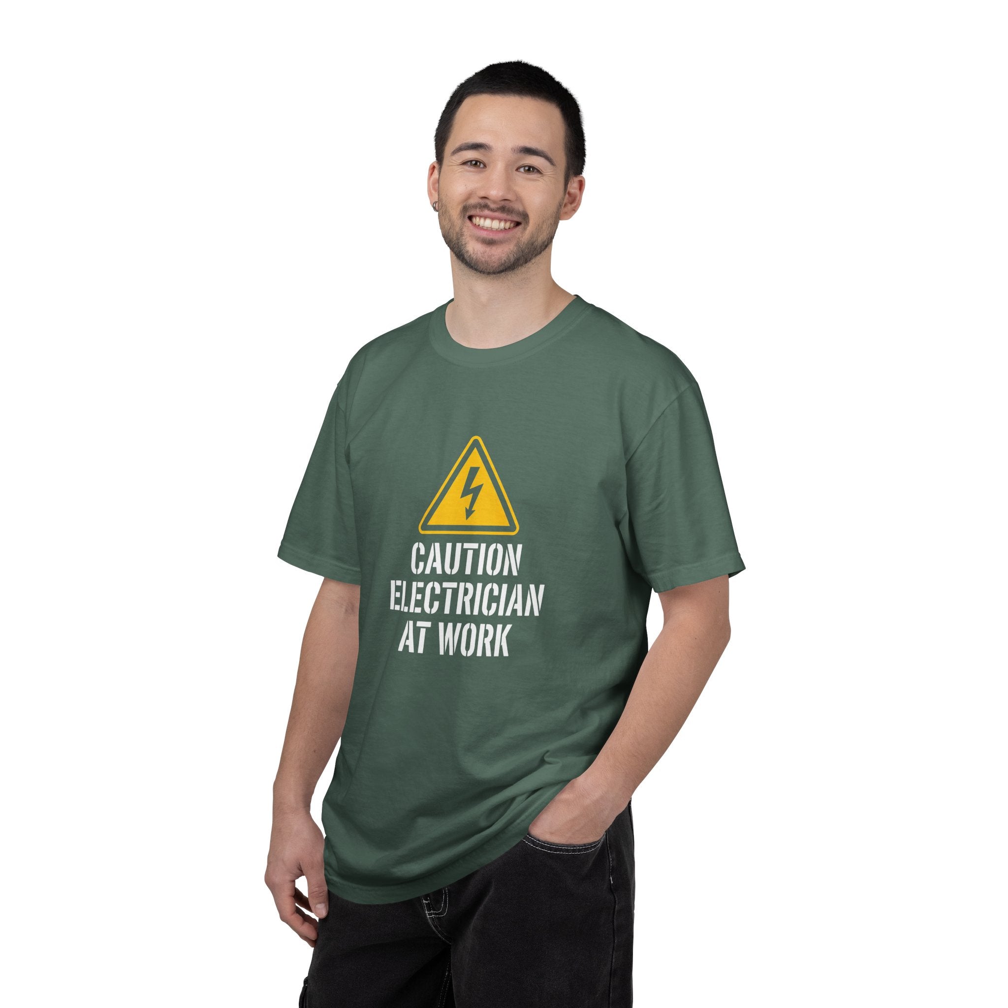 Caution Electrician At Work T-Shirt