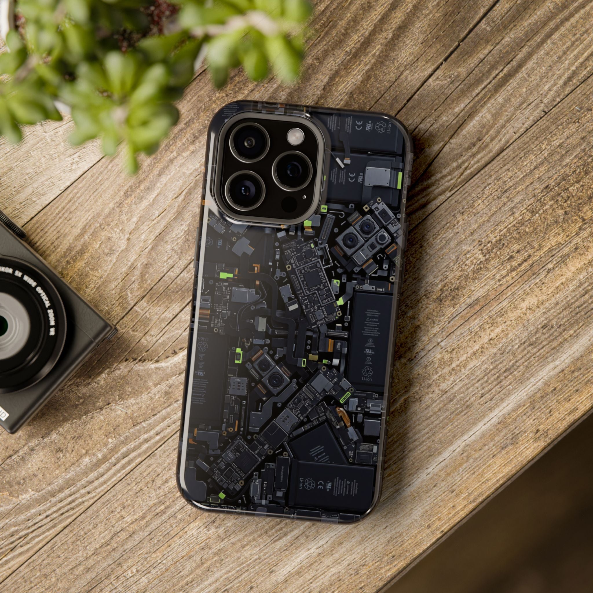 Circuit Core Phone Case — Motherboard Print Wireless Charging Cover