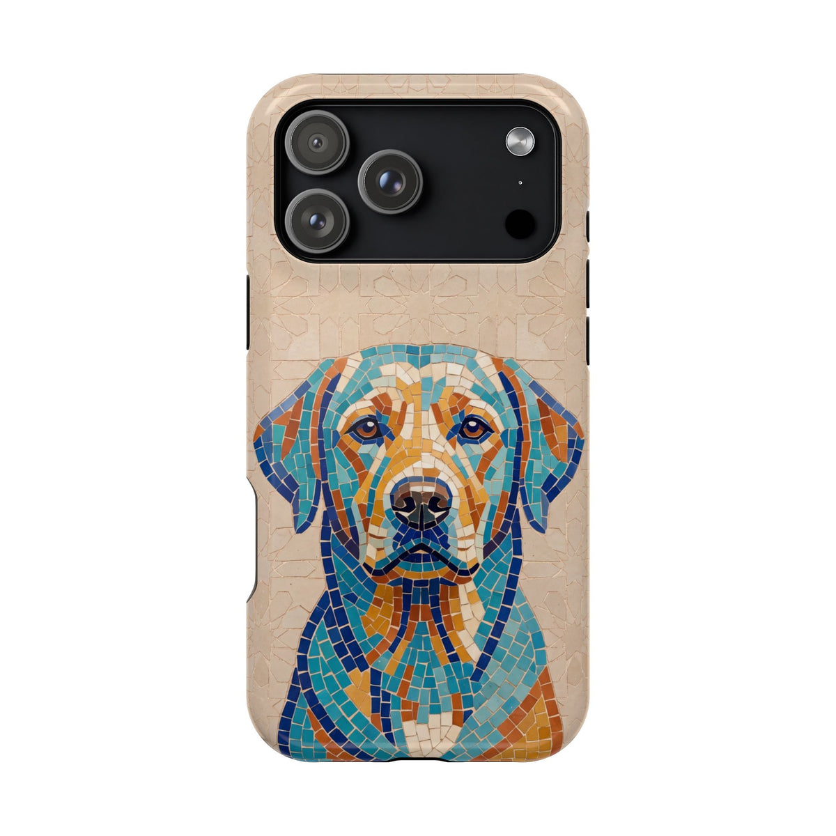 Colorful Labrador Art Phone Case — Tough Magnetic Case with Wireless Charging
