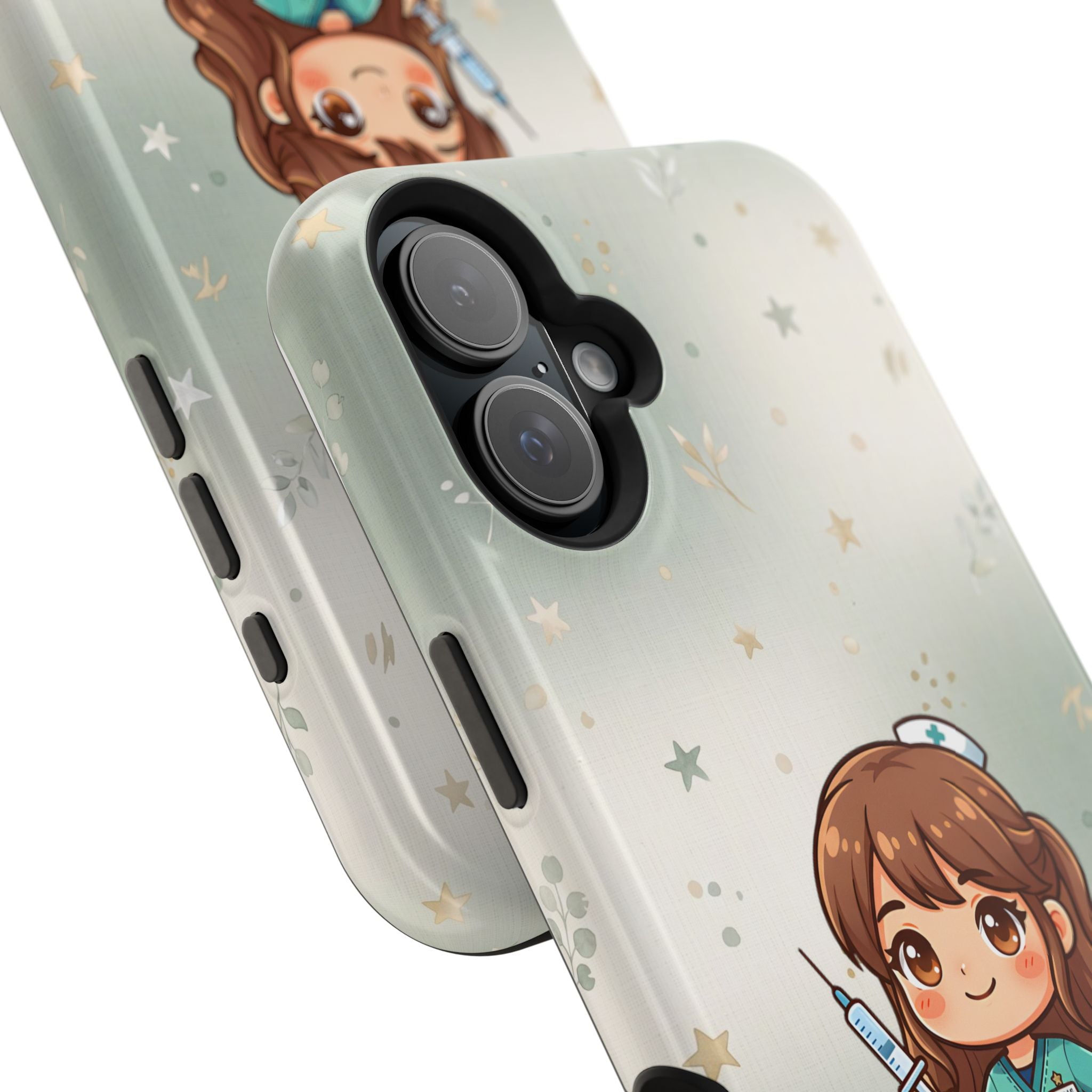Personalized Nurse with Syringe Phone Case — Wireless Charging Cover