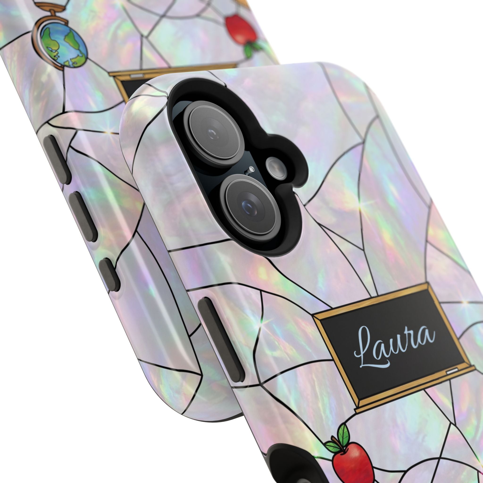 Personalized Teacher Phone Case — Impact-Resistant Wireless Charging Cover