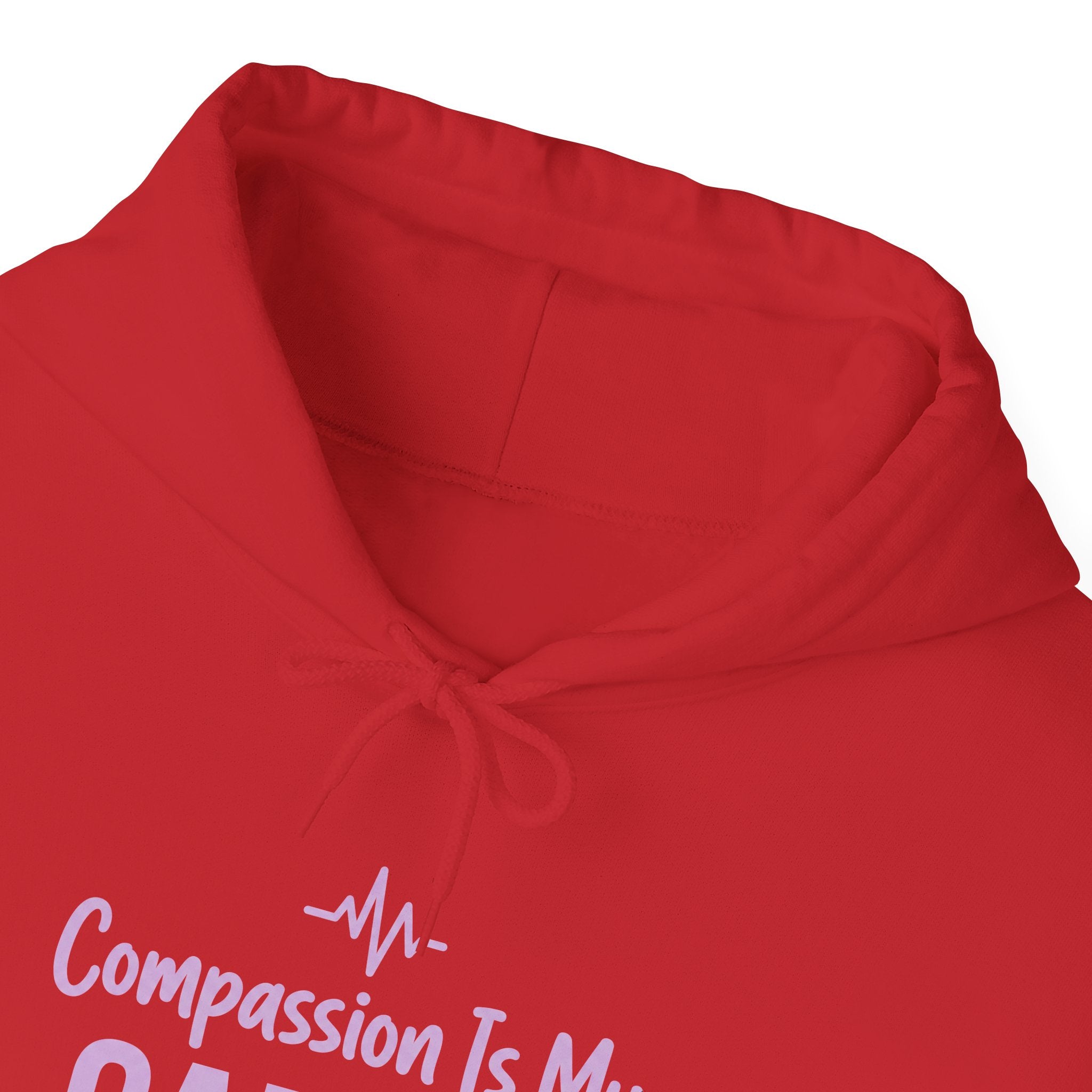 Compassion Is My Cardio Hoodie — Nurse/Healthcare Worker Graphic Pullover