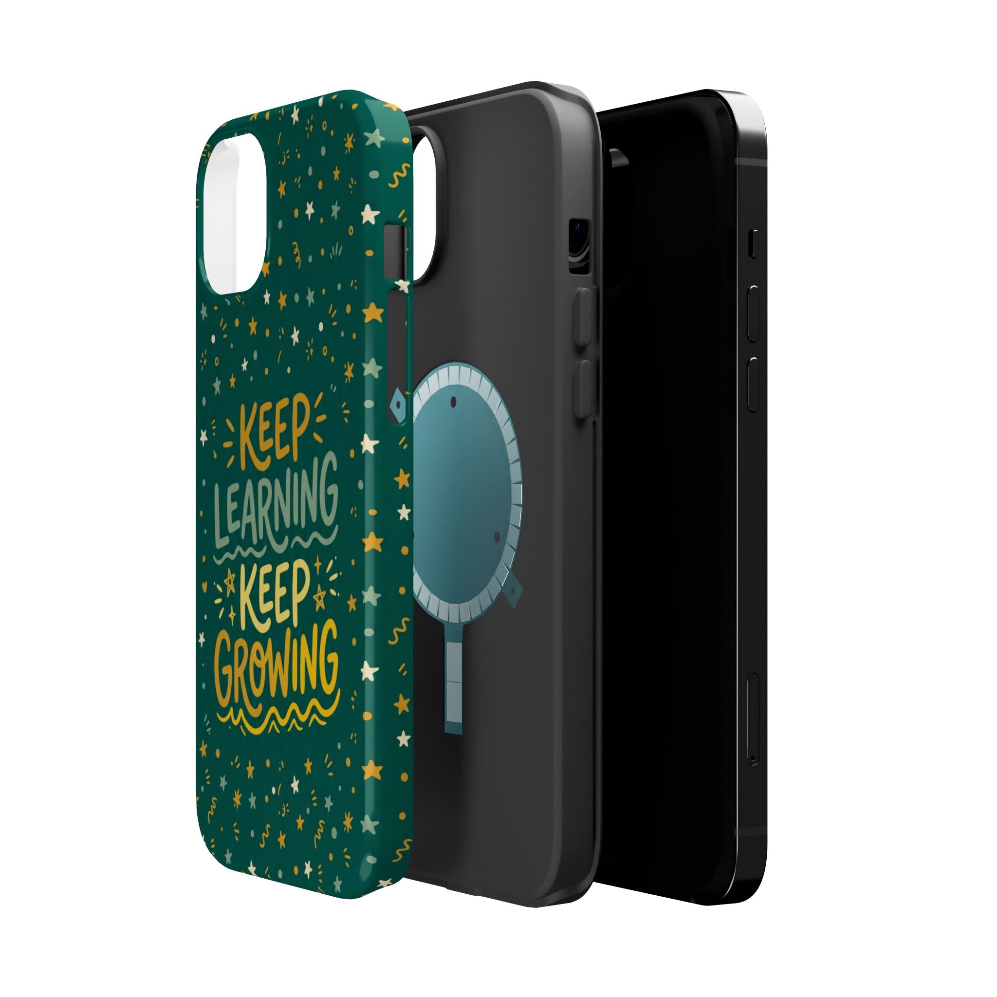 Keep Learning Keep Growing Teacher Phone Case — Wireless Charging Cover