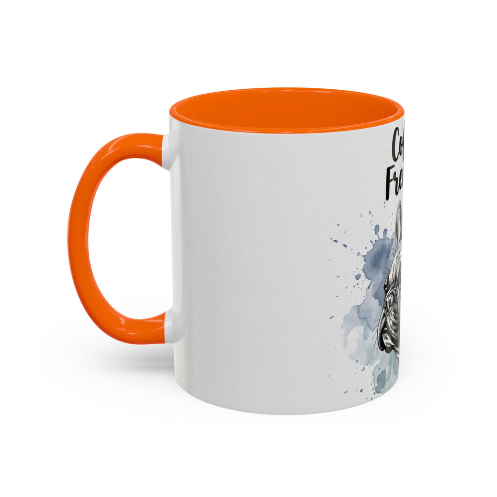 Coffee & Frenchies Mug | French Bulldog Lover Gift | Watercolor Dog Mug