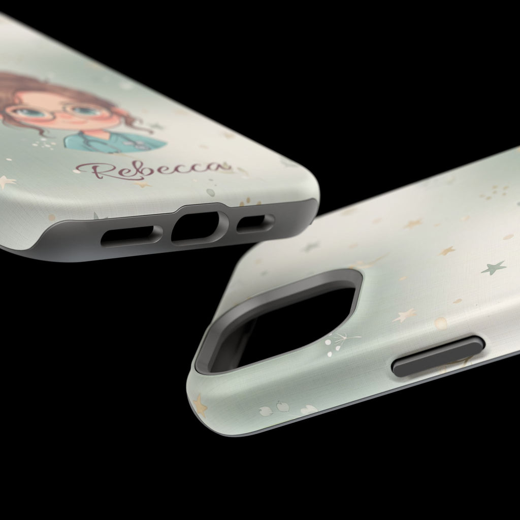 Personalized Starry Nurse Phone Case — Wireless Charging Cover