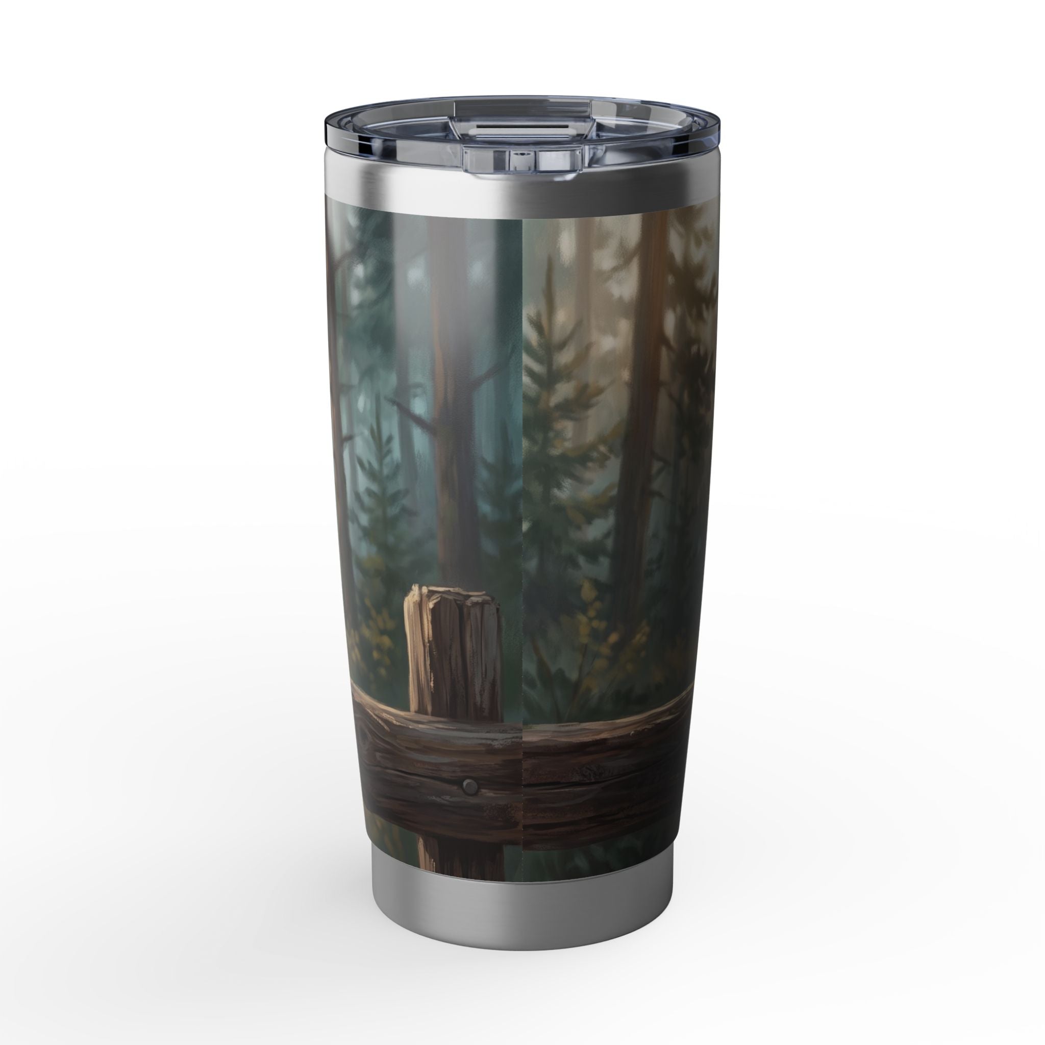 Dachshund Tumbler Personalized – 20 oz Stainless Steel Travel Mug with Custom Name, Black & Tan Forest Design
