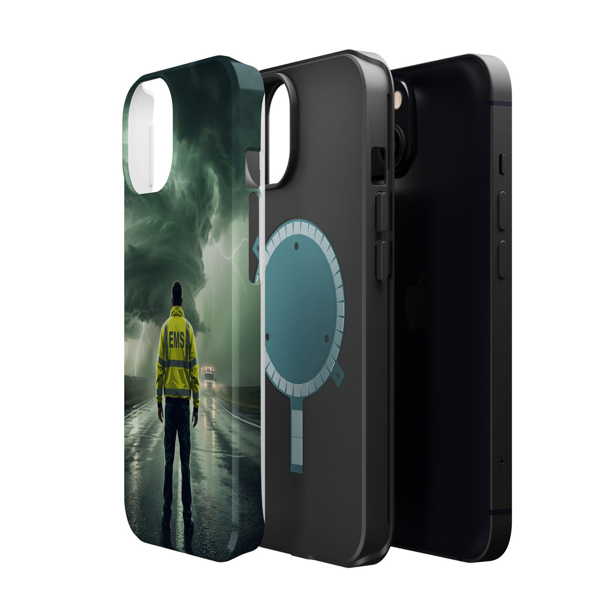 EMS Green Storm Phone Case — Magnetic Wireless Charging Cover