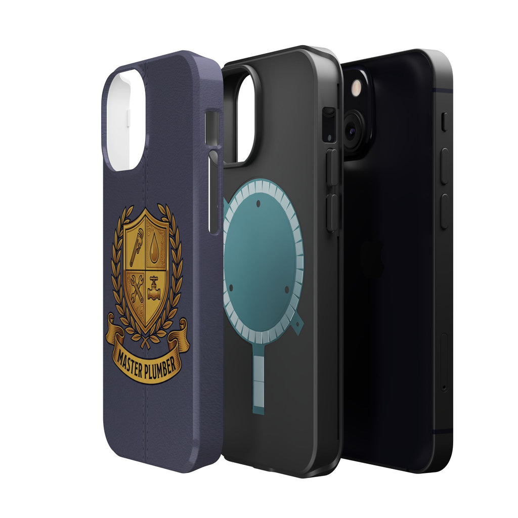 Master Plumber Crest Phone Case — Heraldic Shield Wireless Charging Cover