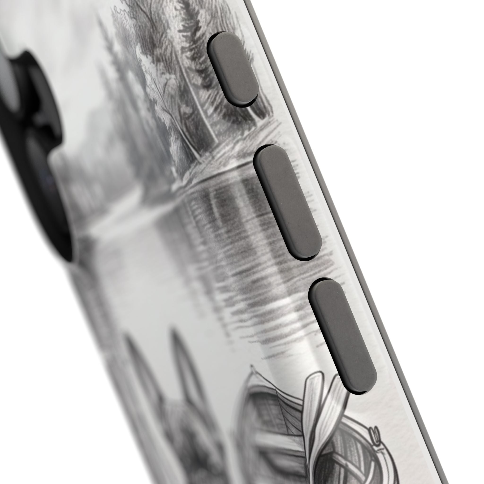 Personalized French Bulldog Lakeside Dock Phone Case — Wireless Charging Cover