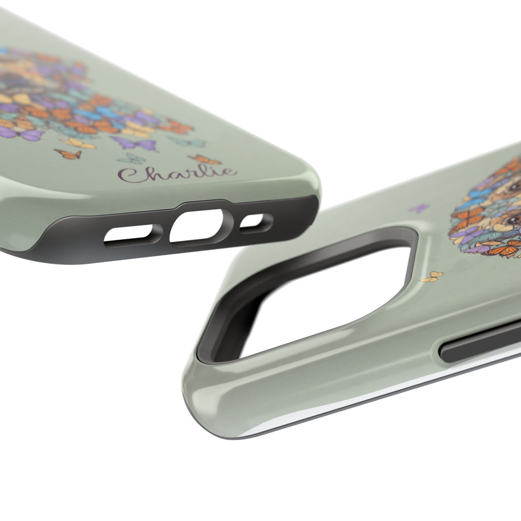 Personalized Butterfly Labrador Phone Case — Tough Magnetic Case with Wireless Charging