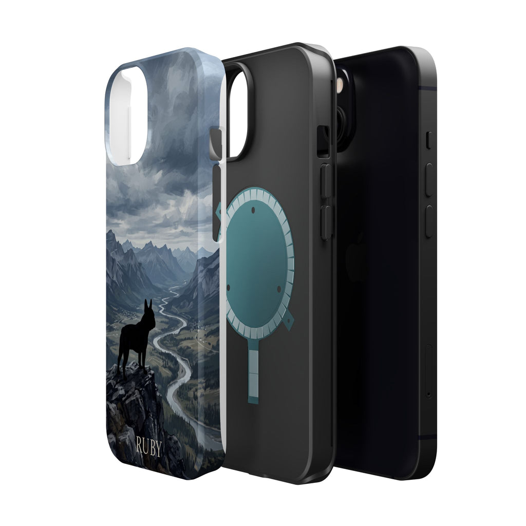 Personalized French Bulldog Mountain Valley Phone Case — Wireless Charging Cover