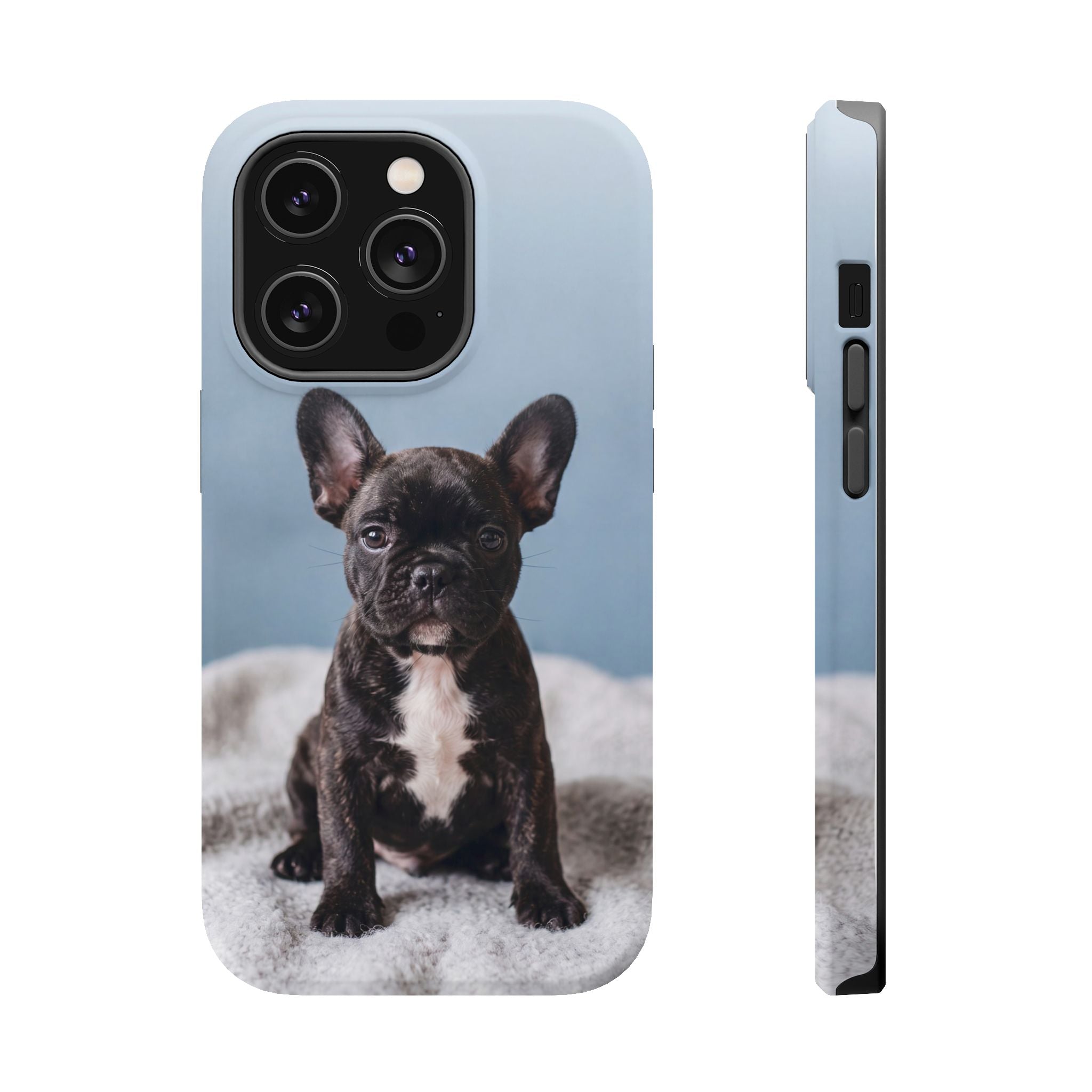 French Bulldog Puppy Phone Case — Impact-Resistant Wireless Charging Cover