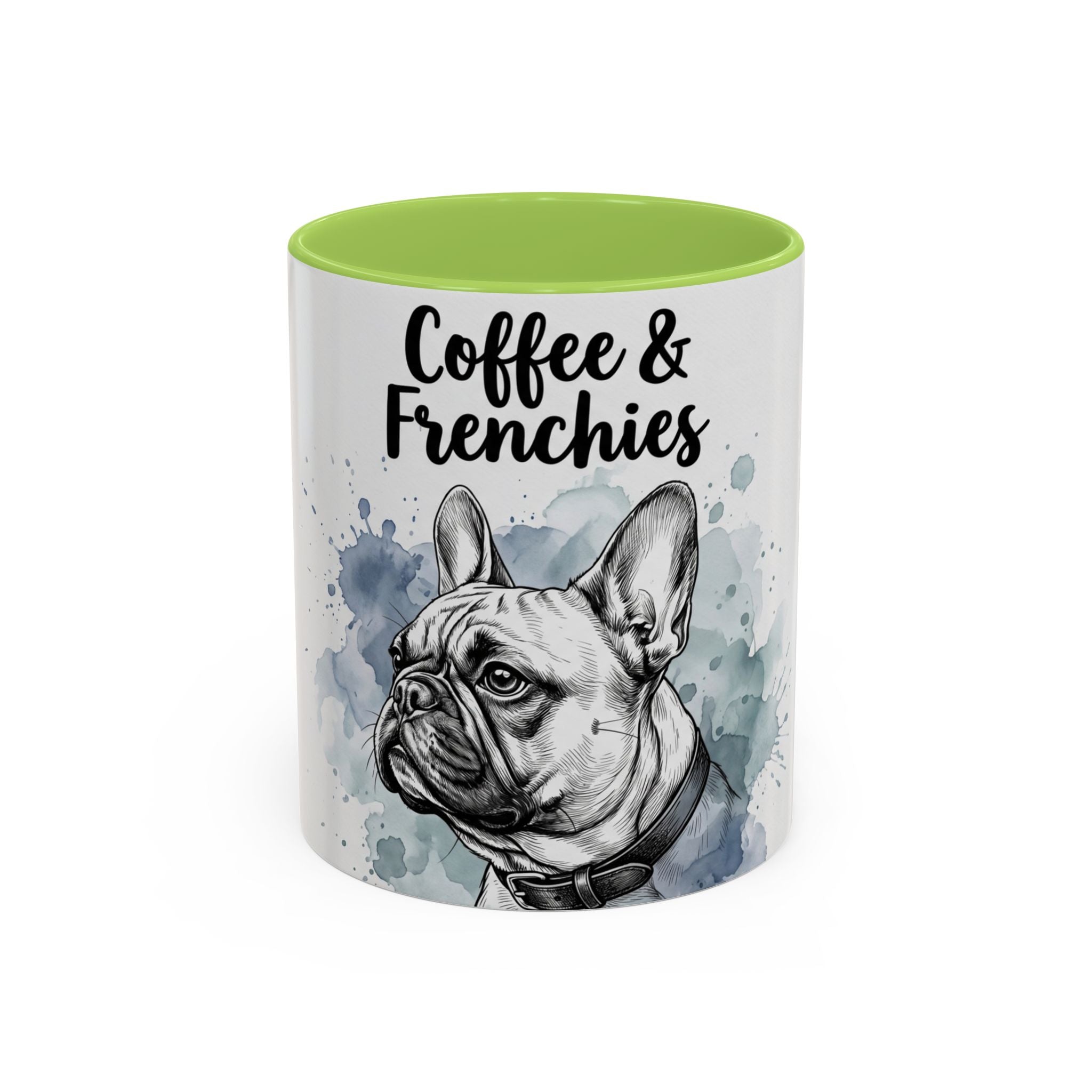 Coffee & Frenchies Mug | French Bulldog Lover Gift | Watercolor Dog Mug