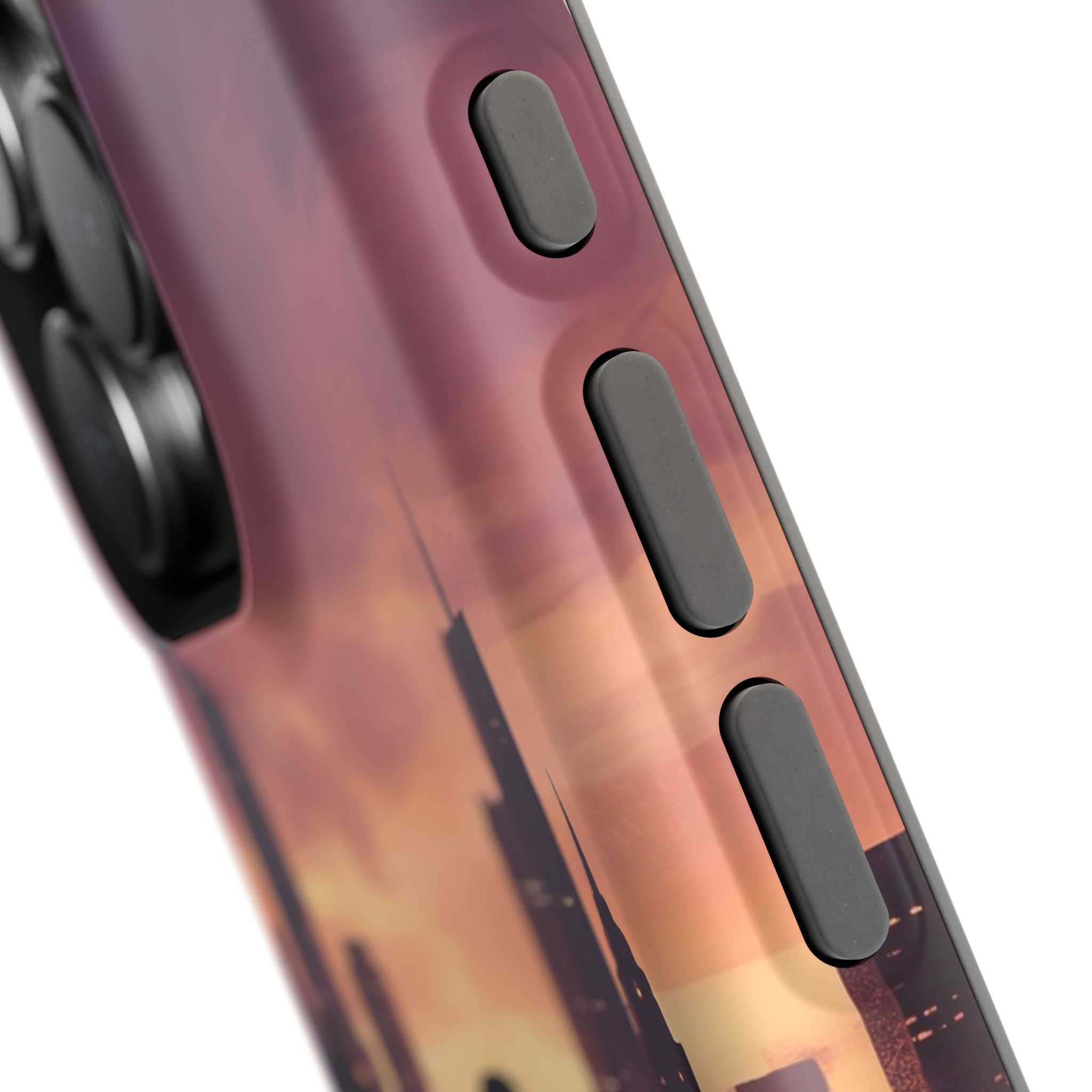 Personalized Dachshund City Skyline Phone Case — Wireless Charging Cover