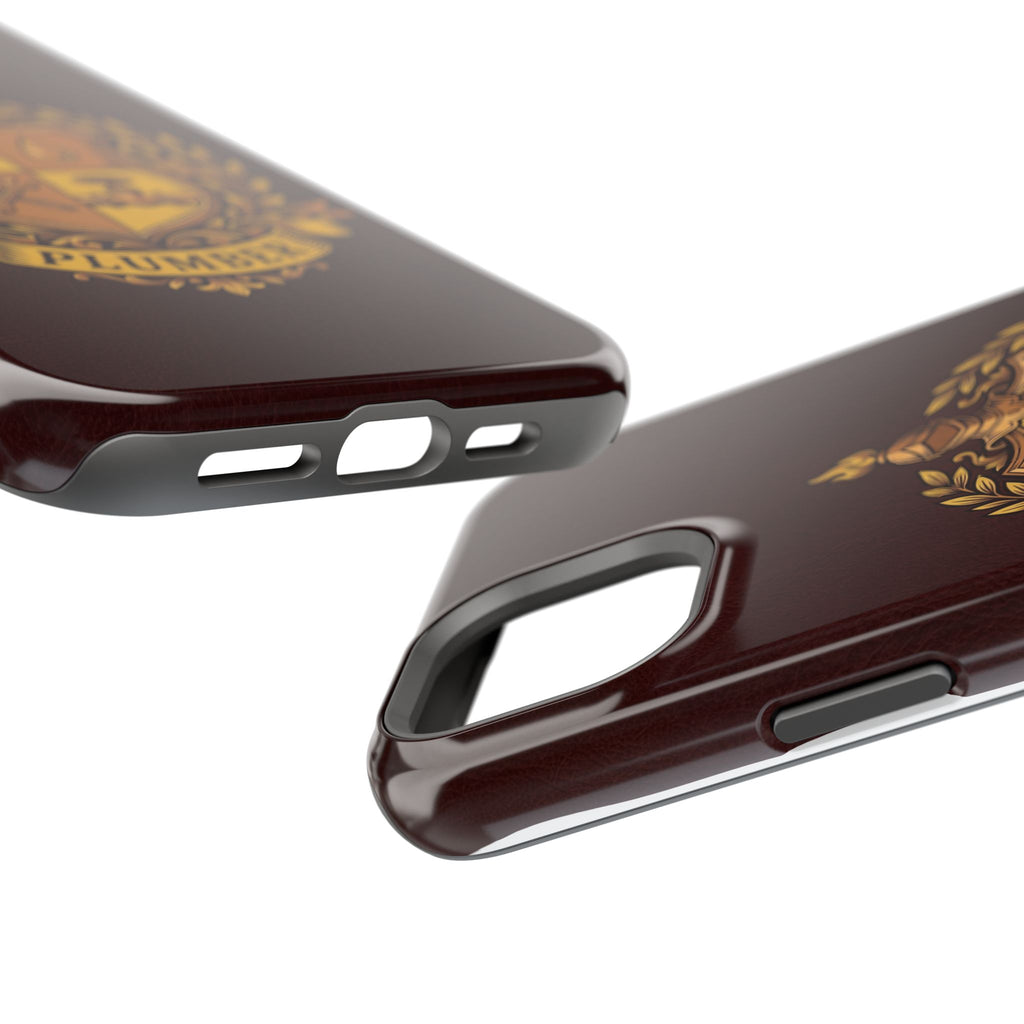 Plumber Crest Phone Case — Heraldic Shield Wireless Charging Cover