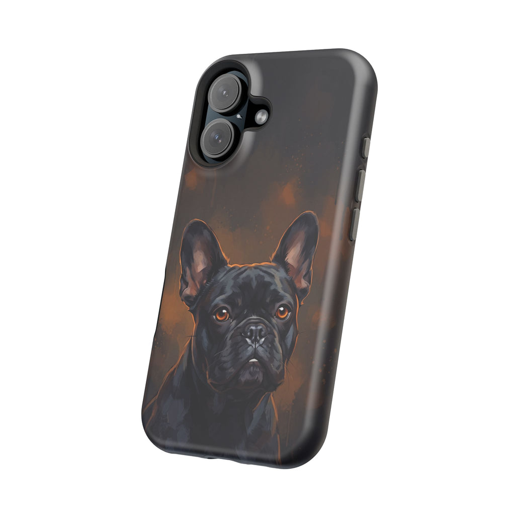 French Bulldog Portrait Phone Case — Impact-Resistant Wireless Charging Cover