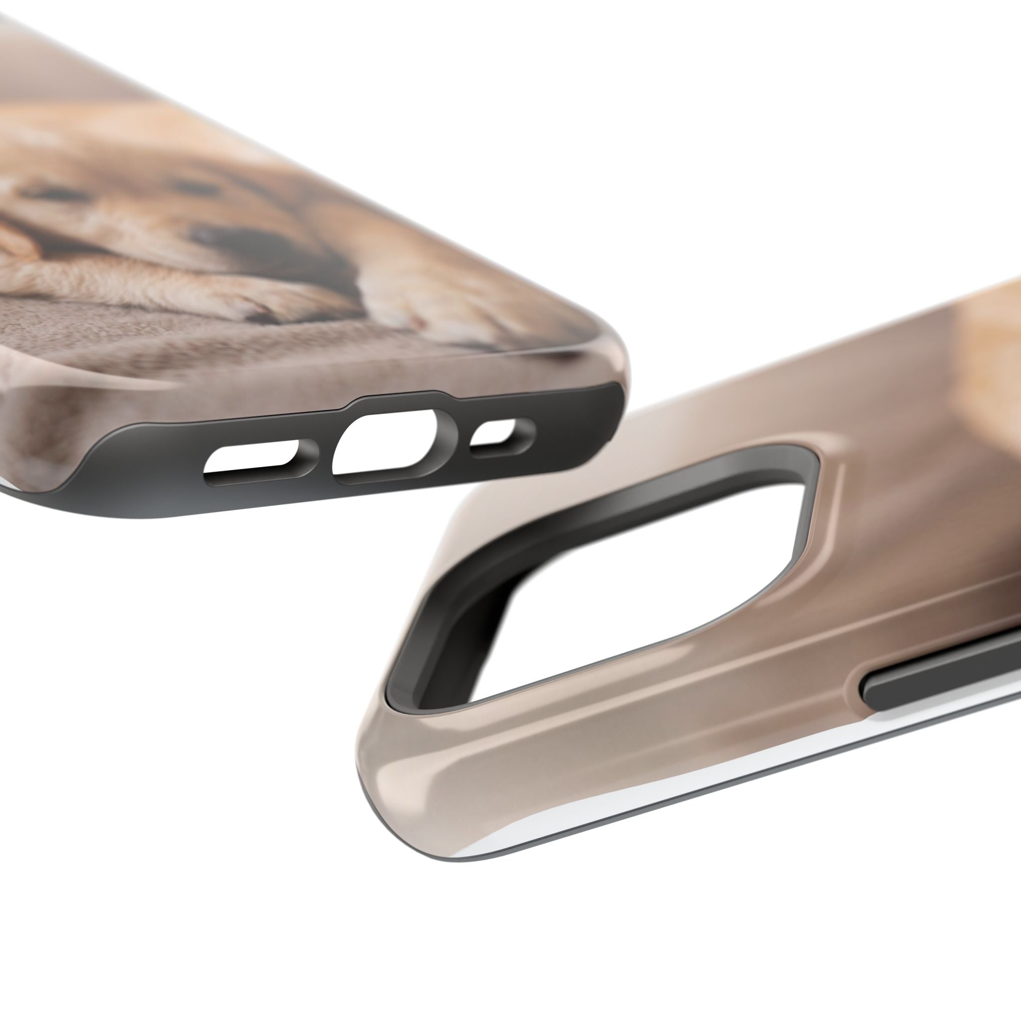 Golden Retriever Puppy Phone Case — Impact-Resistant Wireless Charging Cover